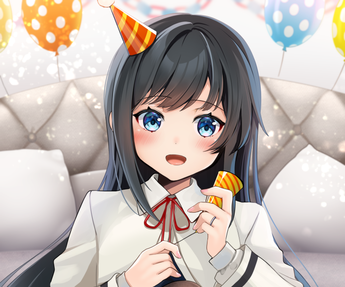Asashio from Kantai Collection celebrating birthday
