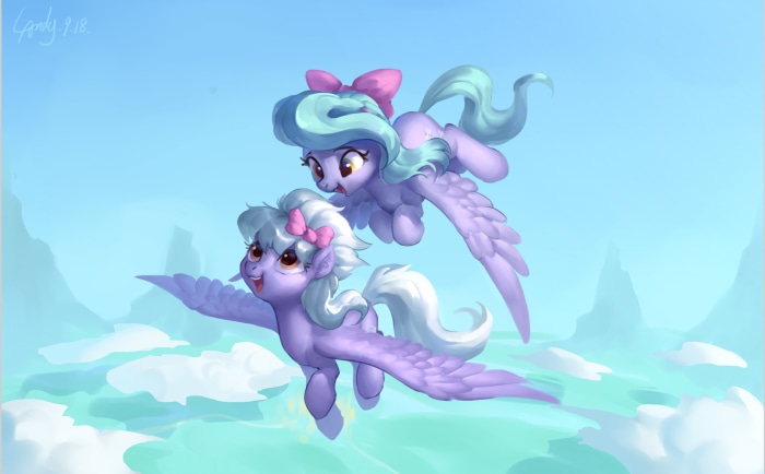 Flitter and Cloudchaser from My Little Pony: Friendship Is Magic
