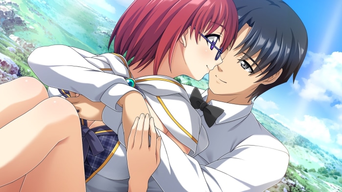 Couple in formal attire outdoors