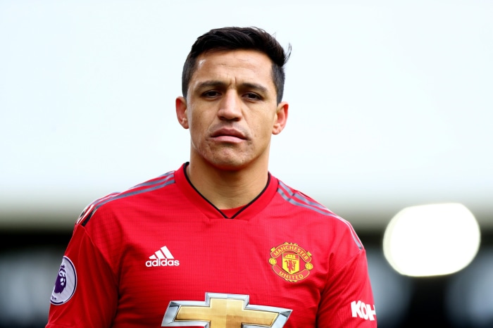 Alexis Sanchez in Manchester United kit