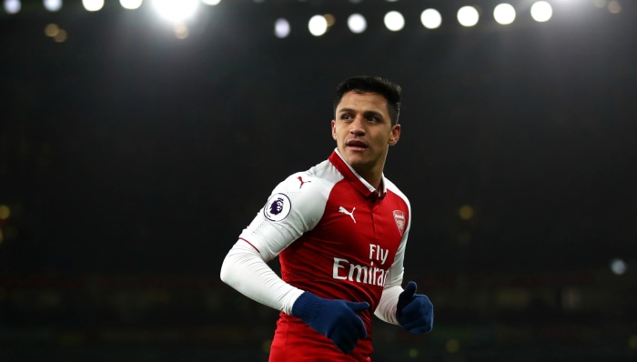 Alexis Sanchez in Arsenal Jersey