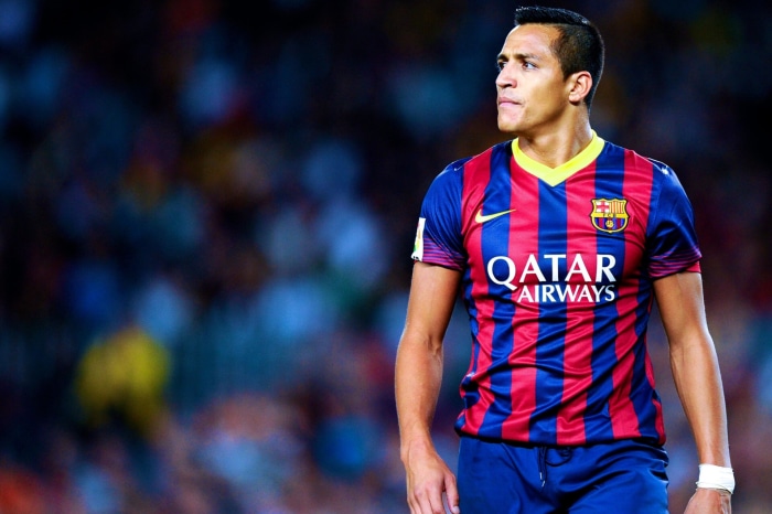 Alexis Sanchez in FC Barcelona uniform