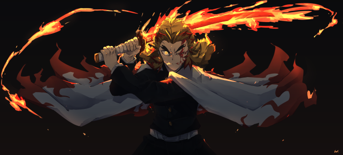 Kyojuro Rengoku from Demon Slayer: Kimetsu No Yaiba 4K