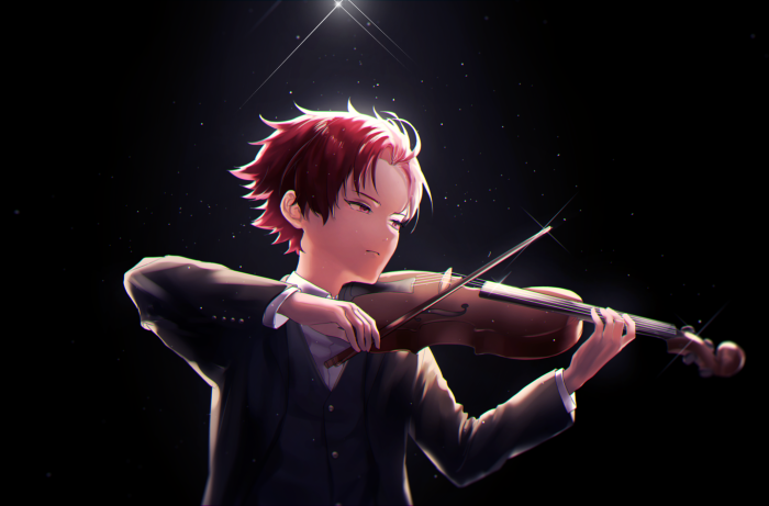 Allen Sugasano playing violin from Paradox Live