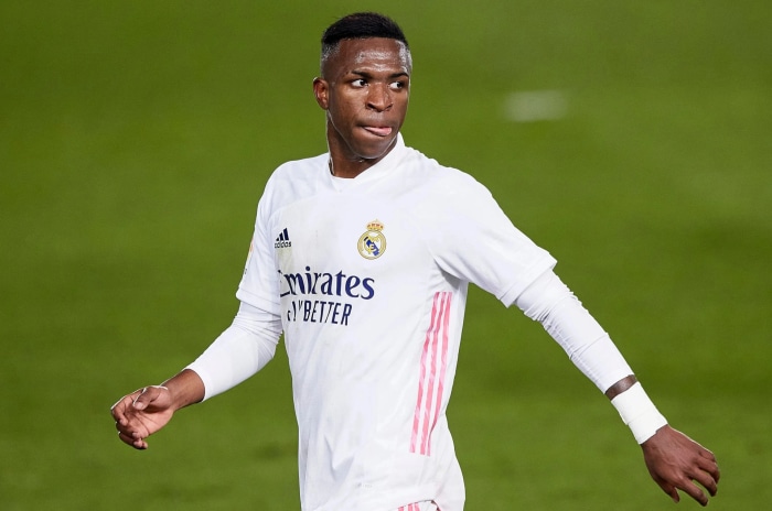 Vinícius Júnior in Real Madrid kit