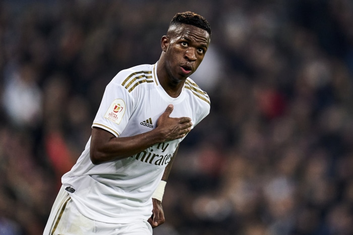 Vinícius Júnior in Real Madrid Copa del Rey kit