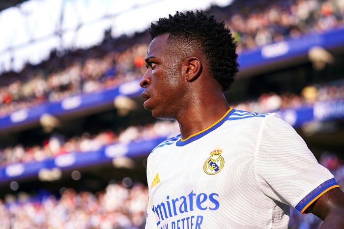 Vinícius Júnior in Real Madrid jersey