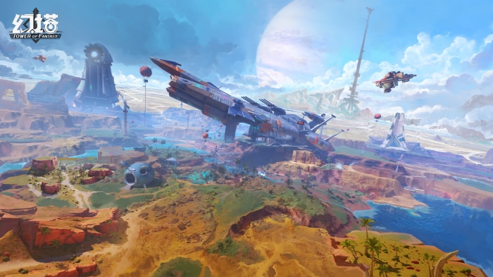 Tower of Fantasy Sci-Fi Landscape
