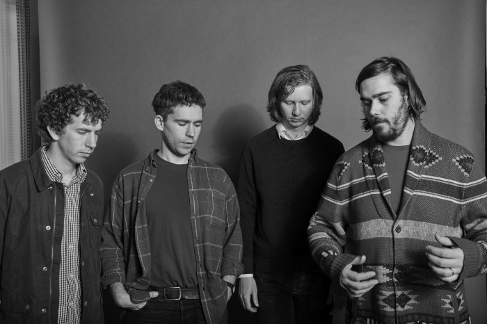 Parquet Courts band members posing