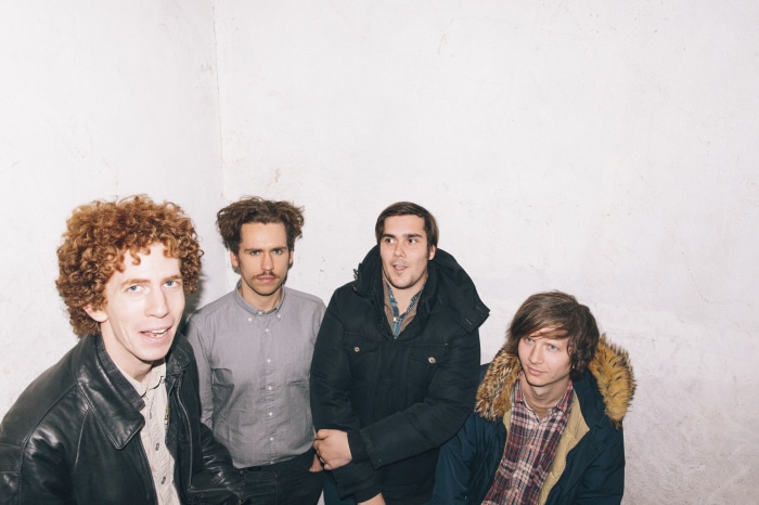 Parquet Courts band members posing