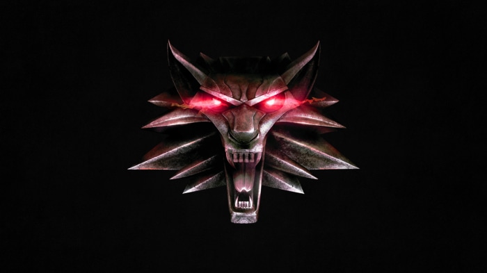 The Witcher Wolf Medallion Symbol 4K