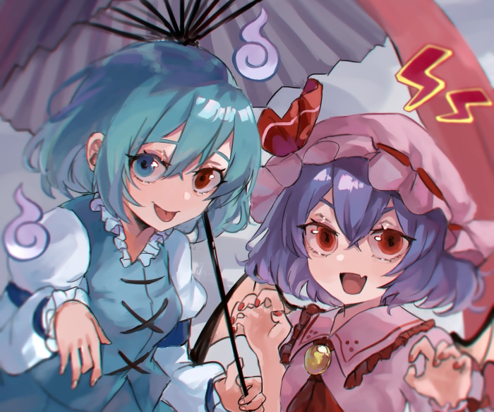 Remilia Scarlet and Kogasa Tatara from Touhou