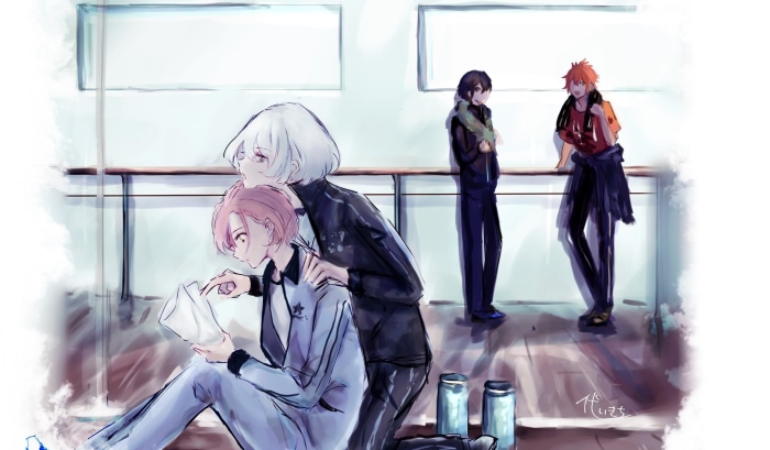 Jack Jeanne characters Yonaga Soushirou, Tachibana Kisa, Orimaki Suzu, Shirota Mitsuki