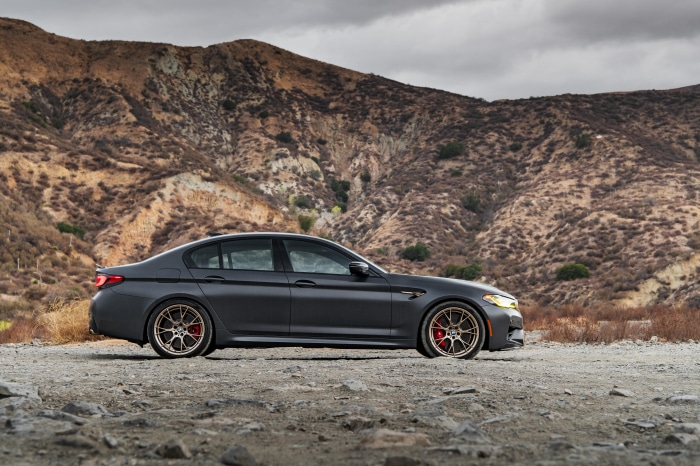 BMW M5 CS Sedan on a Dirt Road