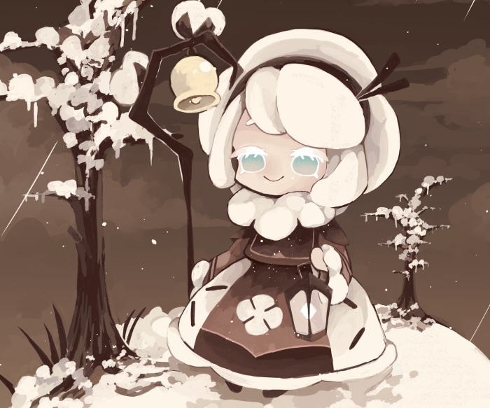 Cotton Cookie from COOKIE RUN: KINGDOM in winter