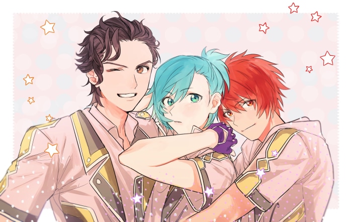 Mikaze Ai, Kiryuin Van, and Ittoki Otoya from Uta No Prince-sama