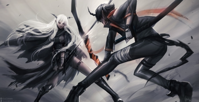 Flamebringer and Shining from Arknights 4K