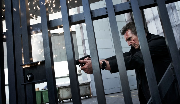 Liam Neeson with Gun