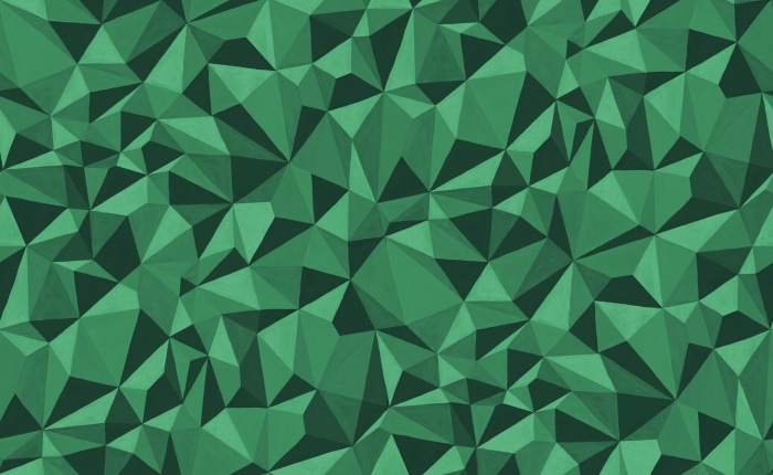 Green Artistic Triangle Pattern