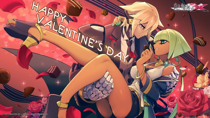 Gunvolt Chronicles: Luminous Avenger IX HD Valentine's Day Art