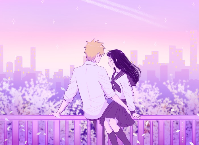 Naruto Uzumaki and Hinata Hyuga from Naruto