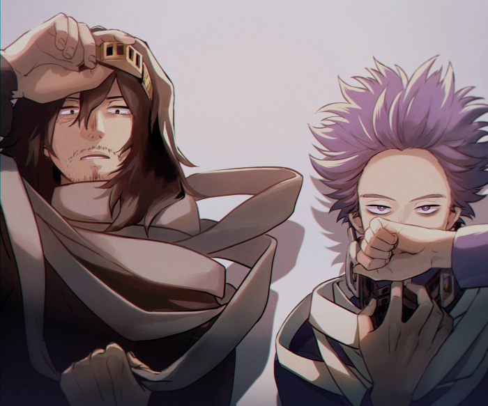 Shota Aizawa and Hitoshi Shinso from My Hero Academia