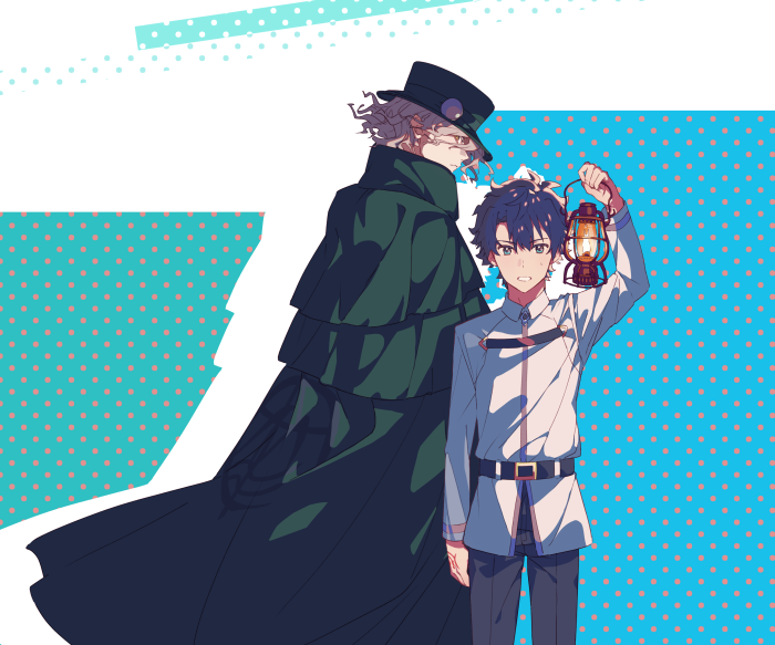 Avenger and Ritsuka Fujimaru from Fate/Grand Order
