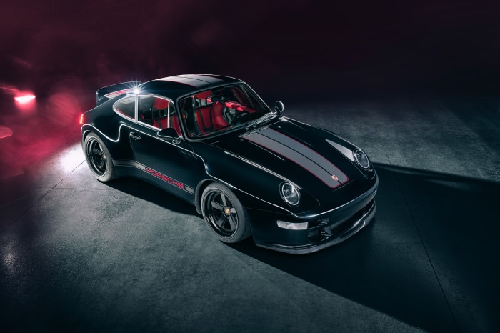 Black Porsche 911 with Red Interior 4K