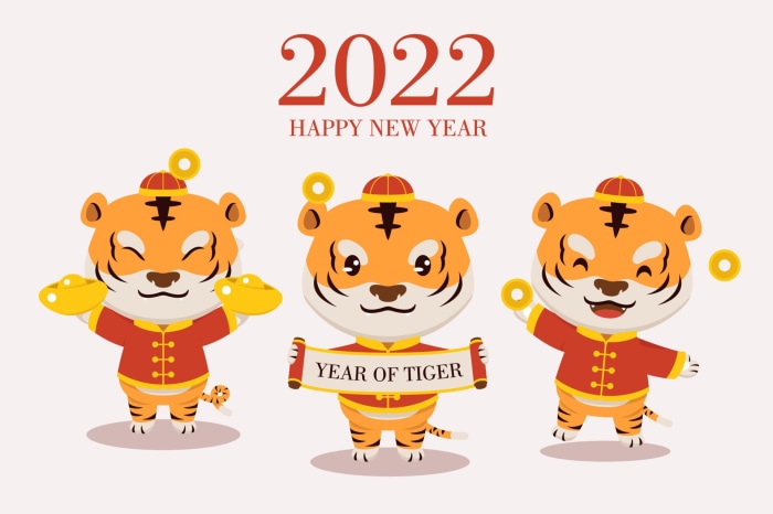 Happy New Year 2022 Year of the Tiger