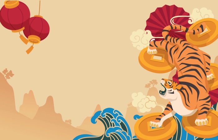 Year of the Tiger Chinese New Year Illustration