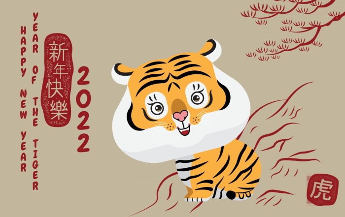 Happy New Year 2022 Year of the Tiger