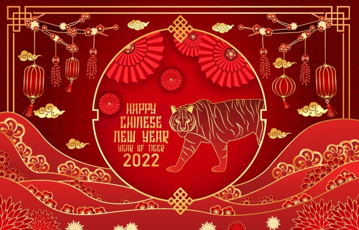 Happy Chinese New Year 2022 Year of the Tiger