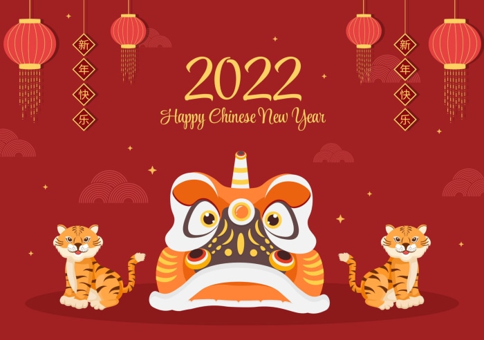 Happy Chinese New Year 2022 Year of the Tiger