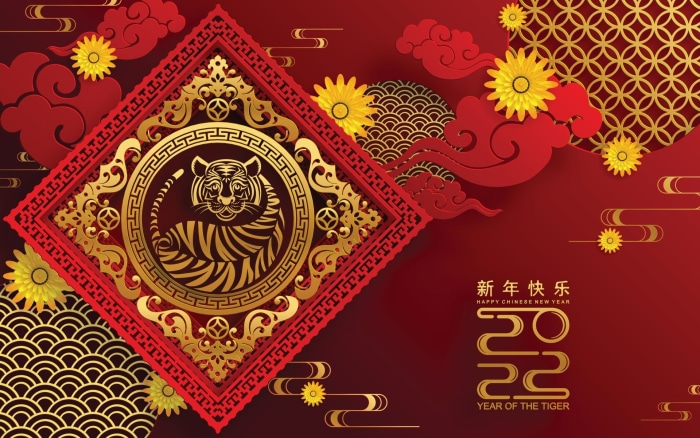 Happy Chinese New Year 2022 Year of the Tiger