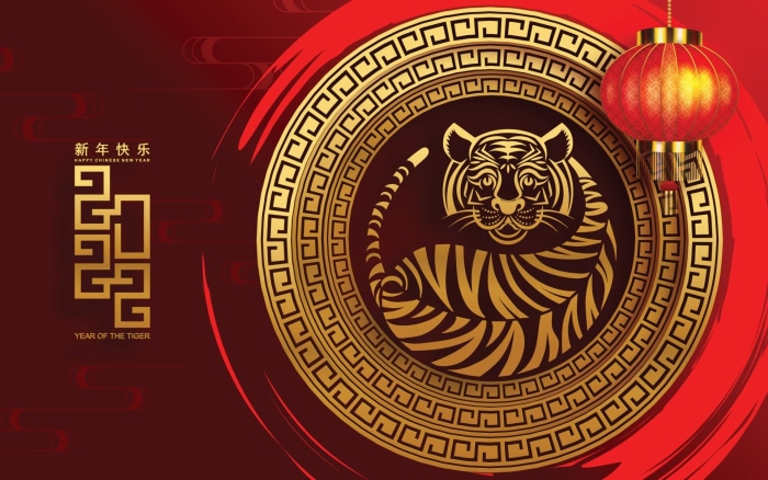 Happy Chinese New Year 2022 Year of the Tiger