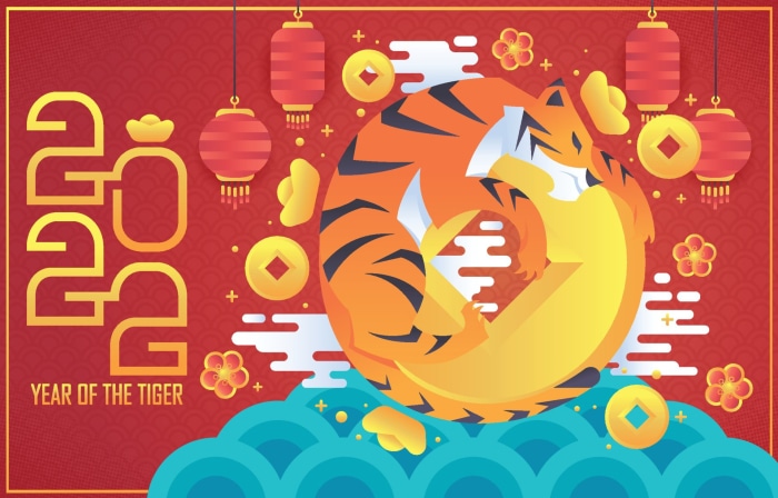Year of the Tiger Chinese New Year Illustration