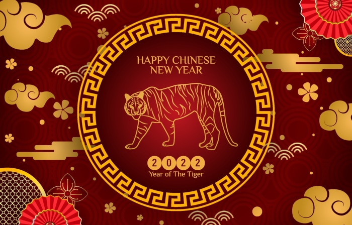 Happy Chinese New Year 2022 Year of the Tiger