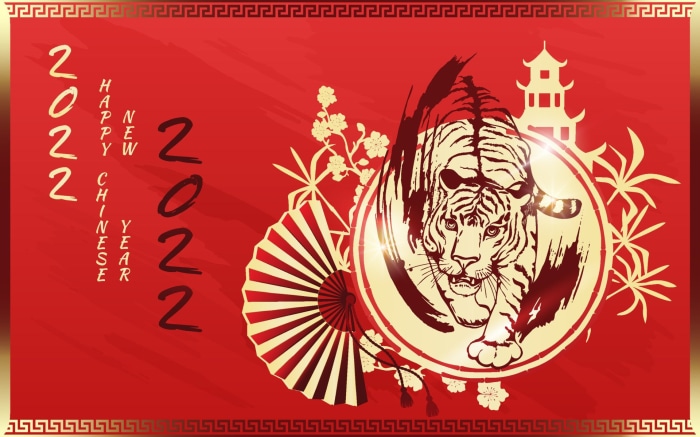 2022 Happy Chinese New Year of the Tiger