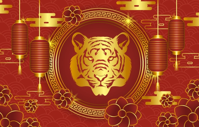 Chinese New Year Year of the Tiger Lanterns