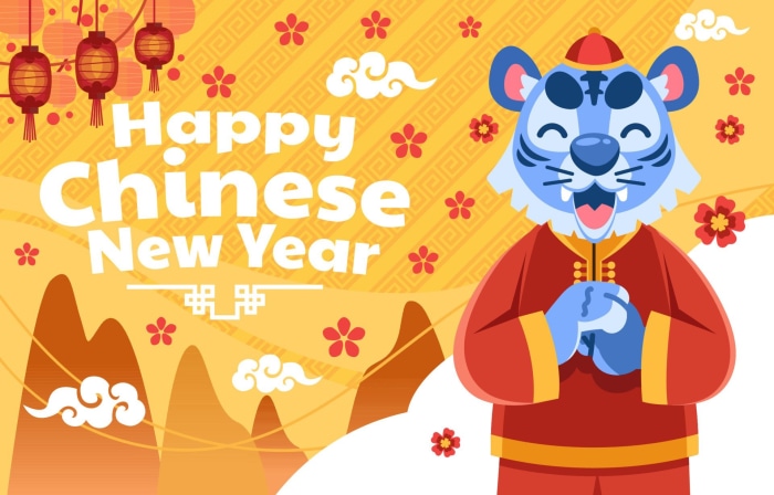 Happy Chinese New Year Year of the Tiger