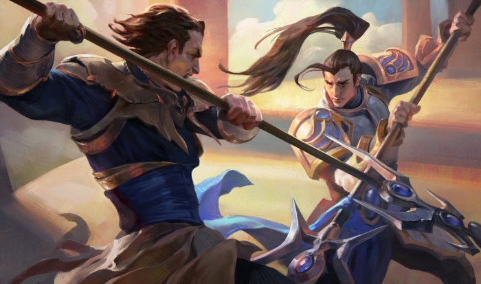 Xin Zhao and Jarvan IV from League of Legends