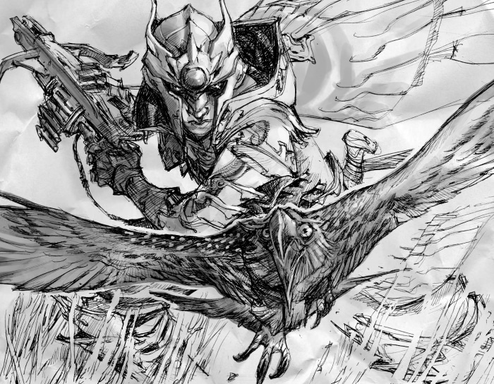 Quinn from League of Legends with Valor