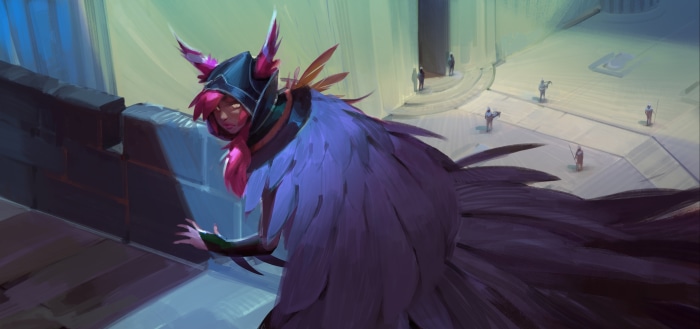 Xayah from League of Legends 4K