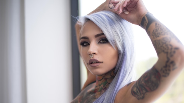 Felisya Piana with tattoos