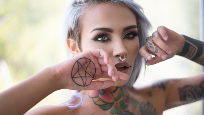 Felisya Piana with tattoos
