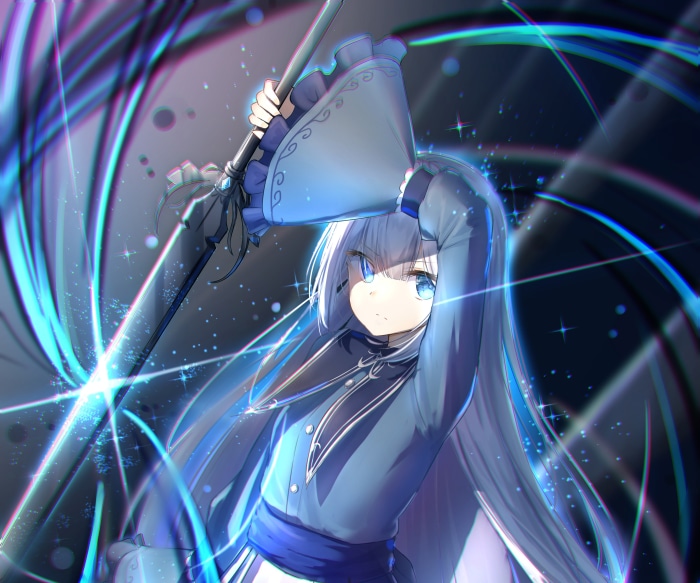 Girl Warrior with Magical Staff
