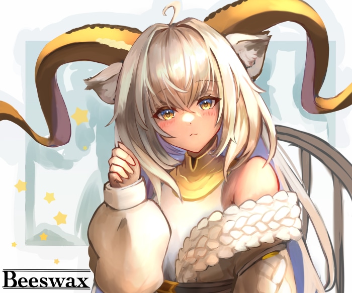 Beeswax from Arknights with horns