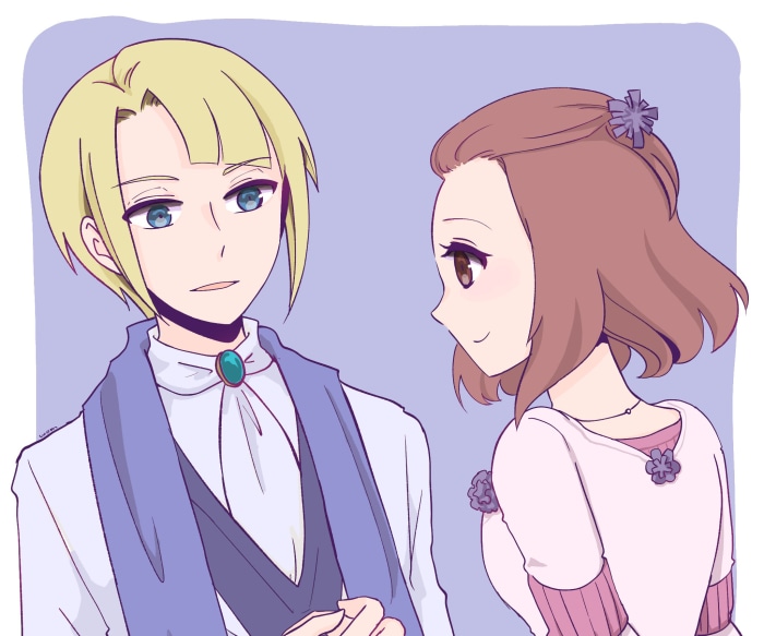 Selena Berg and Ian Stuart from My Next Life As A Villainess: All Routes Lead To Doom!