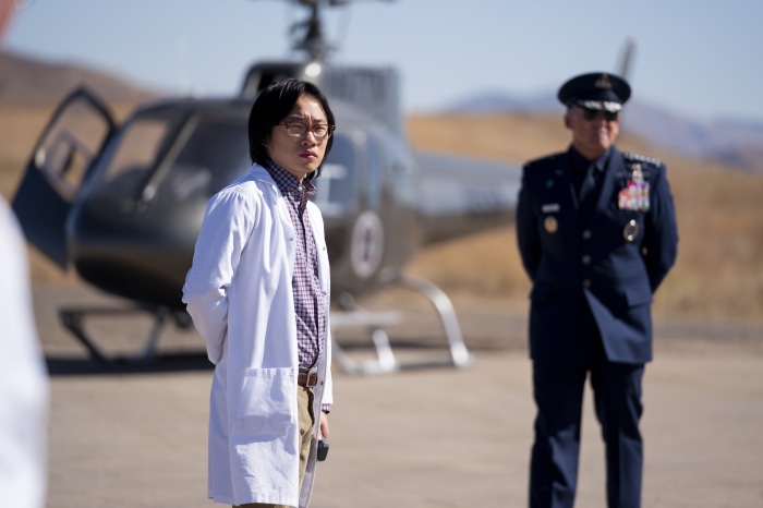 Jimmy O. Yang and Space Force officer