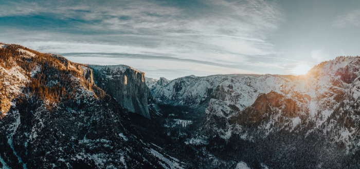 Yosemite National Park at sunset